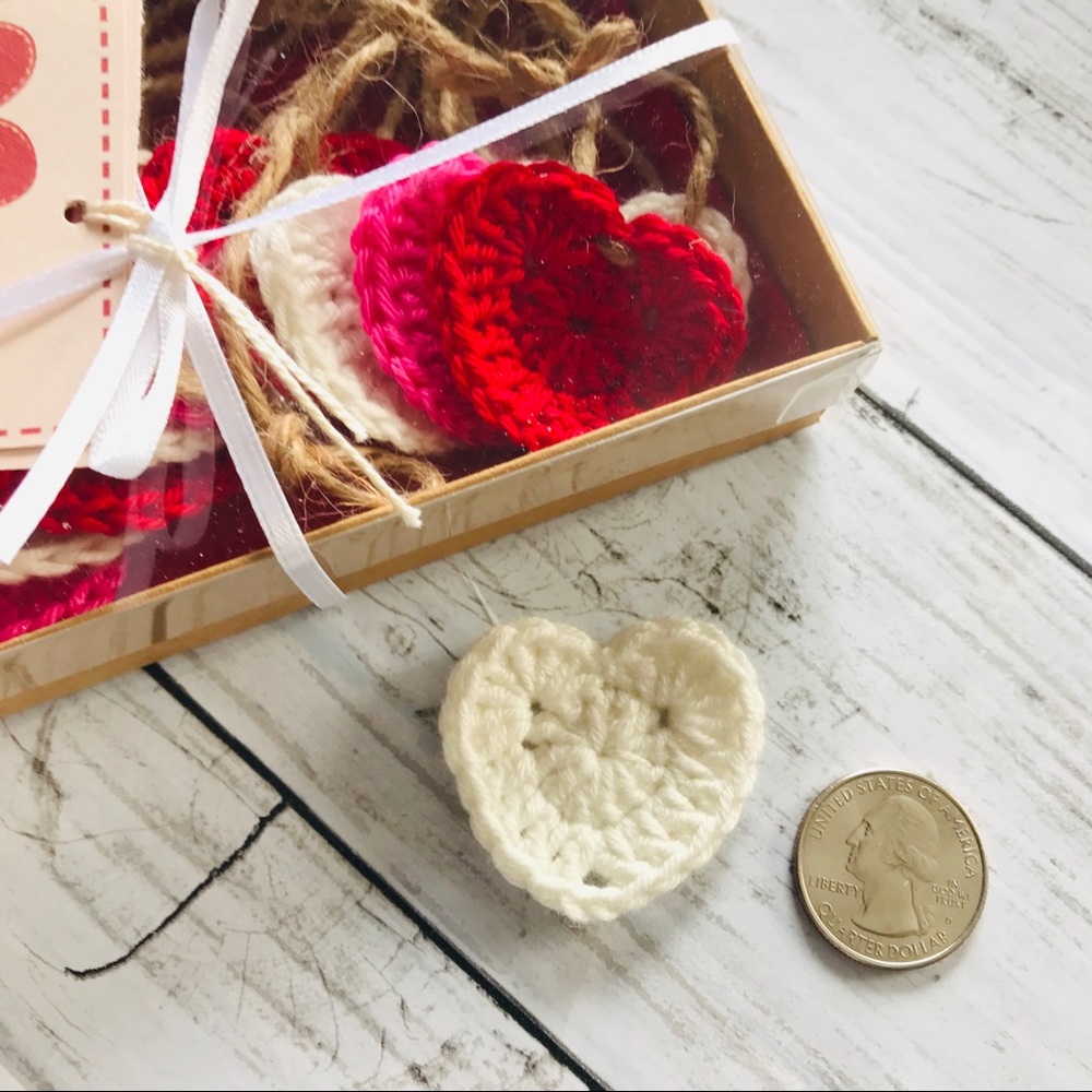Crochet Valentine’s Garland. New. Handmade.